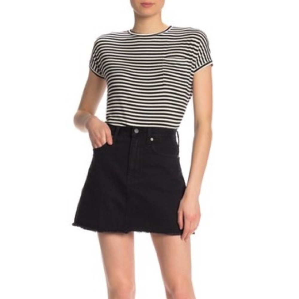 Madewell Raw Hem Denim Skirt, Size 26